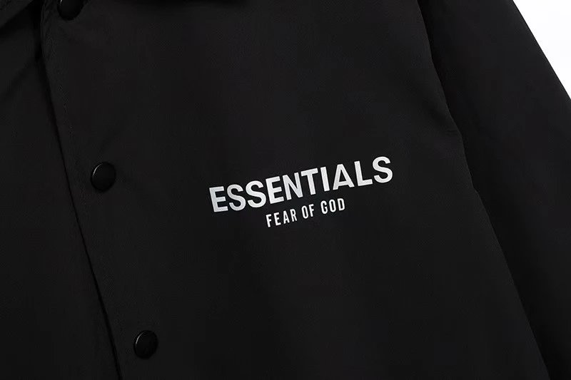 Fear of God Jackets ESSENTIALS 1977 Logo Coach Jacket image 3