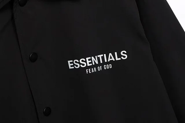 Fear of God Jackets ESSENTIALS 1977 Logo Coach Jacket product detail image 3