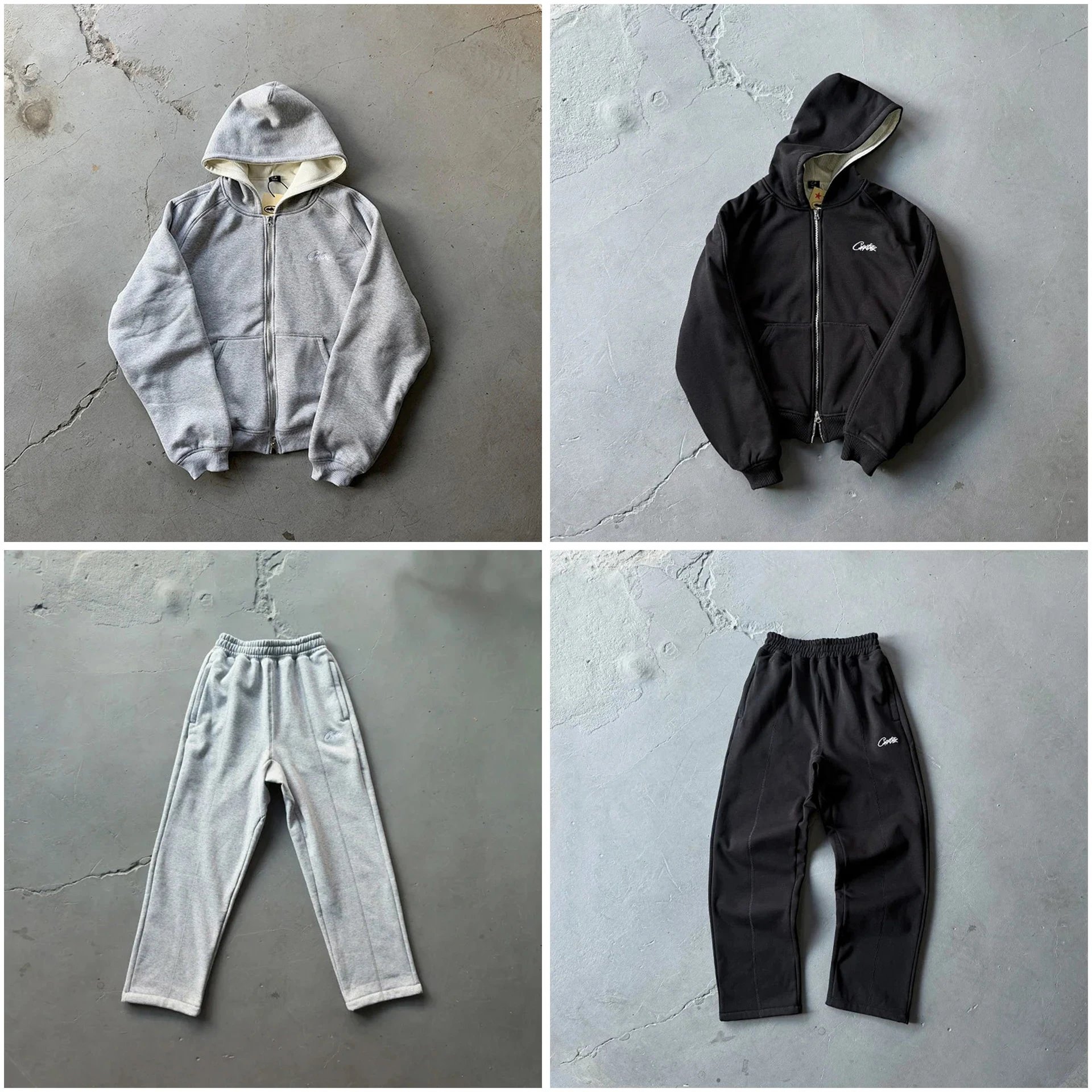 Cortez Zip-Up Hoodie and Track Pants Set