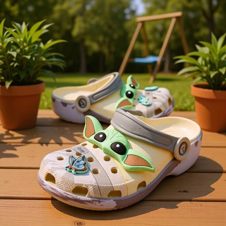 Crocs Classic Clog with Grogu (The Child) Jibbitz Charms | 7703559228