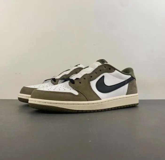 White, green, and black