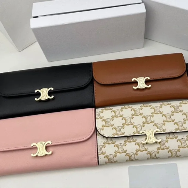 Celine Wallets & Card Holders Triomphe Long Flap Wallet product detail image 1
