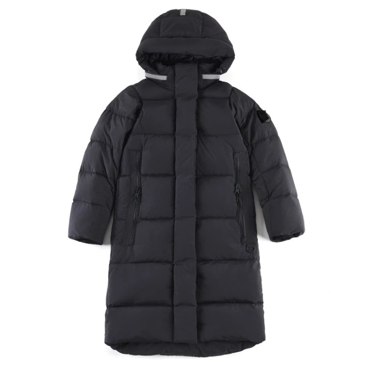 Canada Goose Down Jackets Hooded puffer jacket — SKU-07-Black Ouyang Nana Long