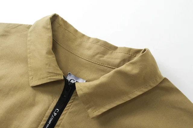 C.P. Company Shirts Zip-Front Lens Sleeve Shirt product detail image 2