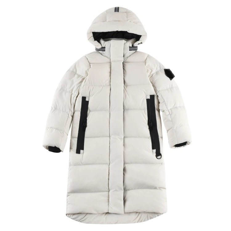 Canada Goose Down Jackets Hooded puffer jacket — SKU-06-White Ouyang Nana Long