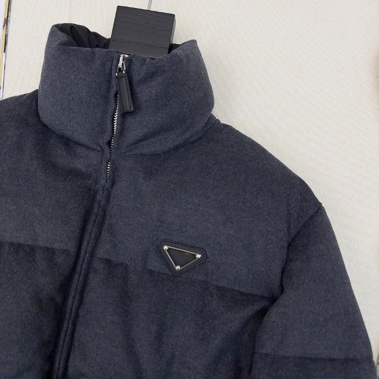 Prada Down Jackets Belted stand-collar puffer jacket image 2