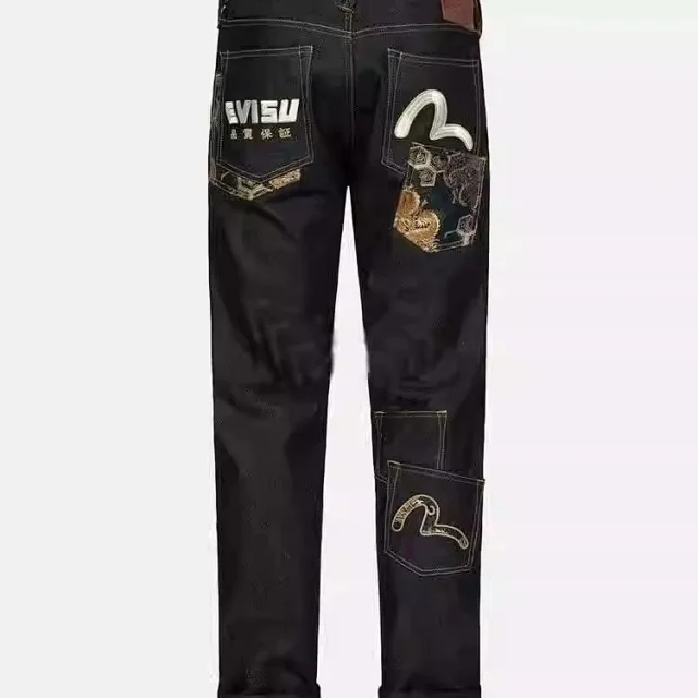 EVISU Jeans Embroidered Straight-Leg Denim product detail image 6