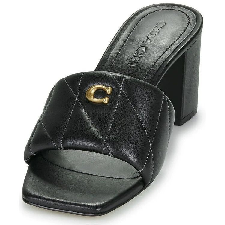 Coach Quilted C Logo Mule Sandals - 004020