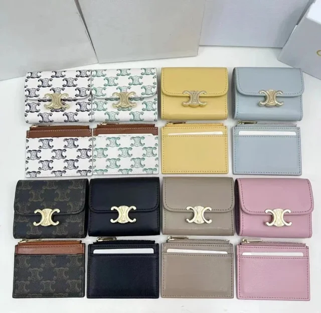 Celine Wallets & Card Holders Triomphe Flap Wallet with Detachable Zip Holder product detail image 2
