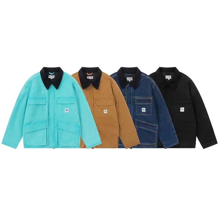 Stüssy Corduroy Collar Multi-Pocket Workwear Jacket