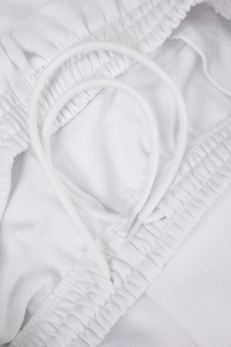 Unbranded Trousers Straight-leg striped track pants with elastic waistband image 4
