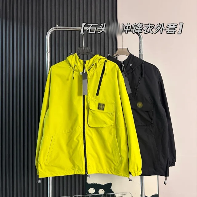 Unbranded Jackets Hooded zip utility jacket with chest flap pocket product detail image 1