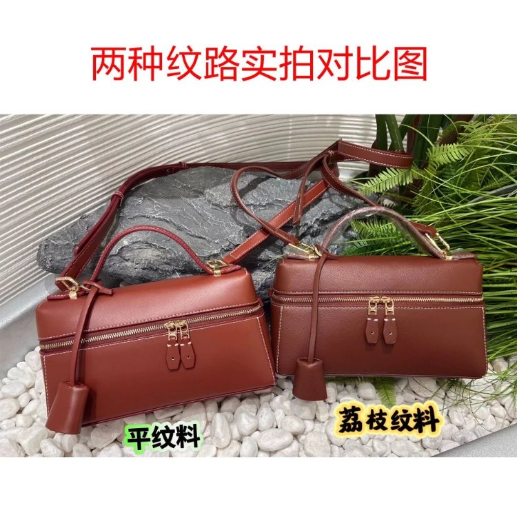 Design Mini Top-Handle Satchel in Taupe Leather Handbags - 5