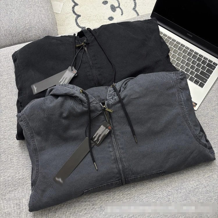 Unbranded Jackets Hooded zip-front padded jacket with kangaroo pockets image 5