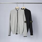 Stone Island Ribbed Zip-Up Knit Sweater [2 styles]