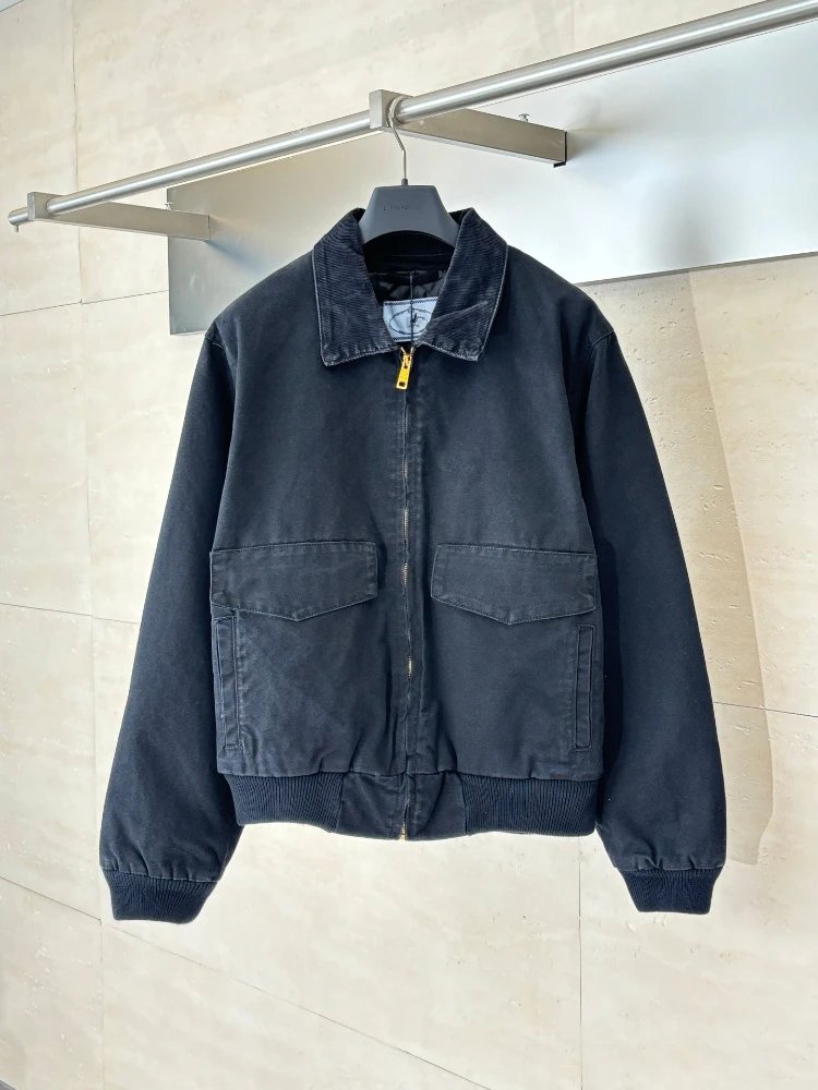 PLD新款做旧水洗棉服夹克外套宽松版男女同款-5473