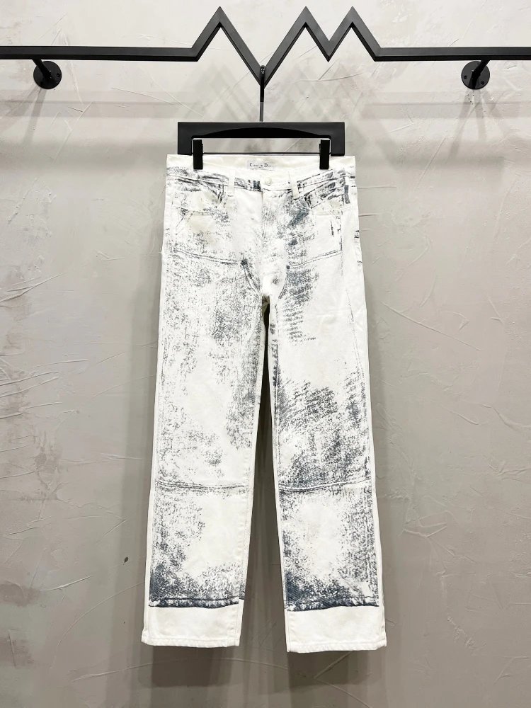 Unbranded Ink sketch print denim jacket and jeans — Pants