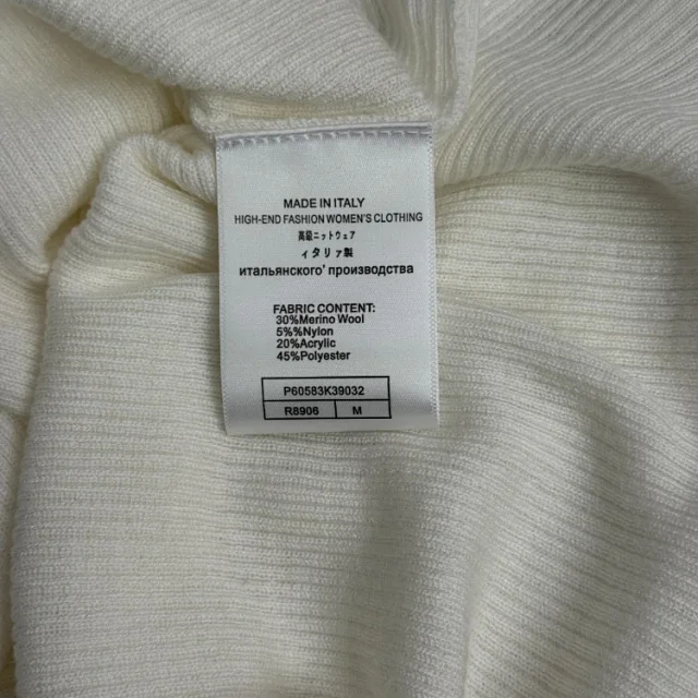 Prada Knitwear Ribbed crew-neck long-sleeve logo knit top product detail image 7