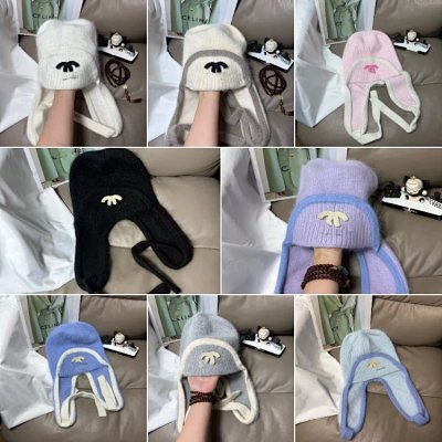 Celine Triomphe Knit Trapper Hat [8 styles]