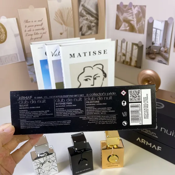 Design Armaf Club De Nuit Sillage Silver, Intense Man Black, and Milestone Gold Perfume - 8