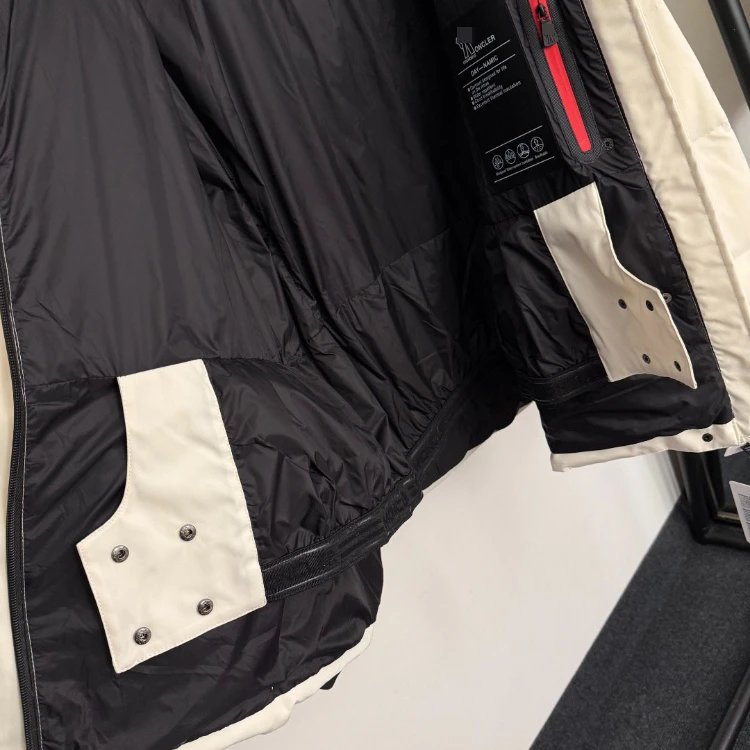 Moncler Down Jackets Belted hooded padded jacket with contrast cuffs image 7