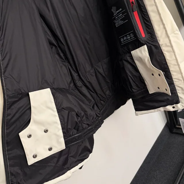 Moncler Down Jackets Belted hooded padded jacket with contrast cuffs product detail image 7
