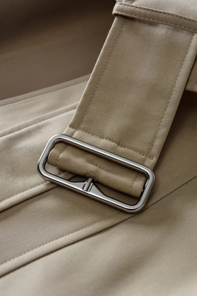 Unbranded Coats Mid-length belted trench coat product detail image 4