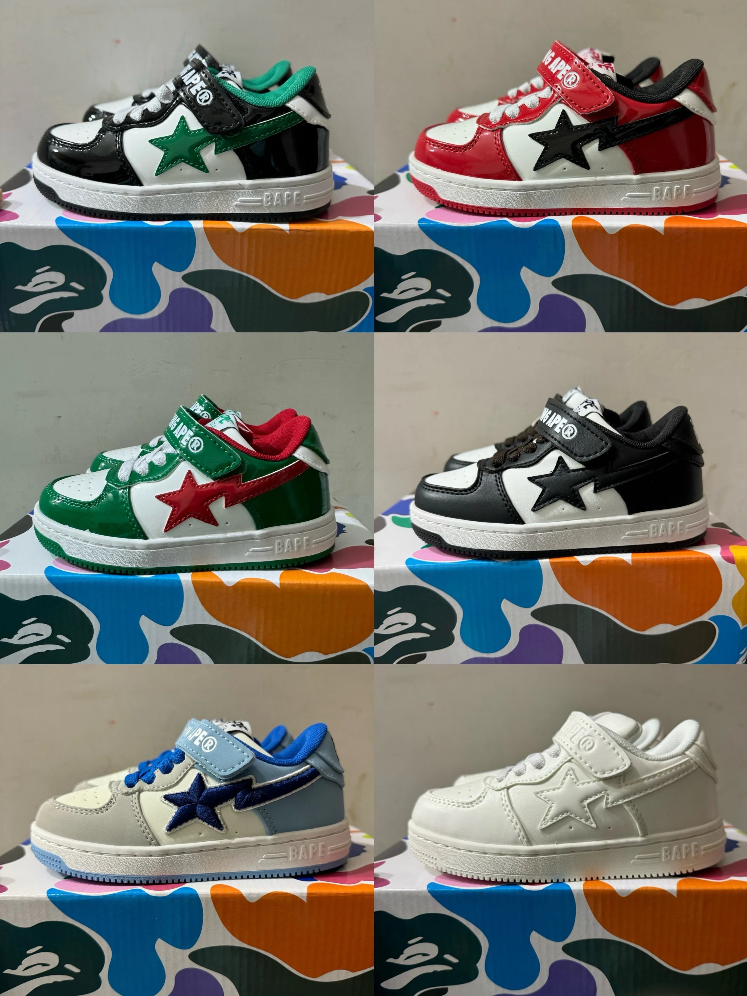 A Bathing Ape BAPE STA Baby Sneakers - 007122
