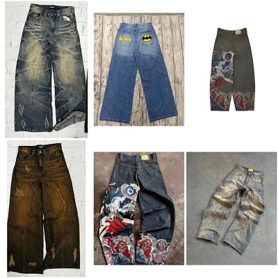 Custom Graphic Denim Pants [8 styles]