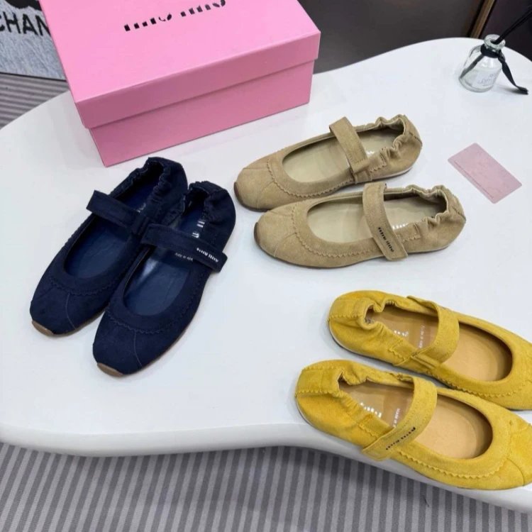 Miu Miu Mary Jane Flat Shoes
