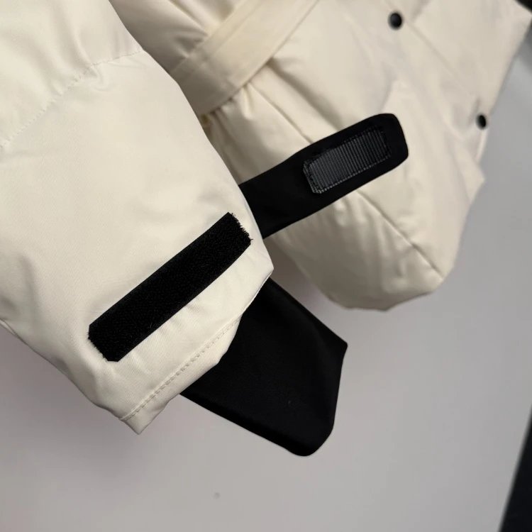 Moncler Down Jackets Belted hooded padded jacket with contrast cuffs image 5