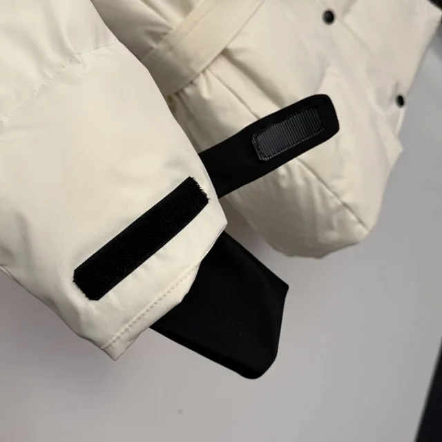 Moncler Down Jackets Belted hooded padded jacket with contrast cuffs product detail image 5