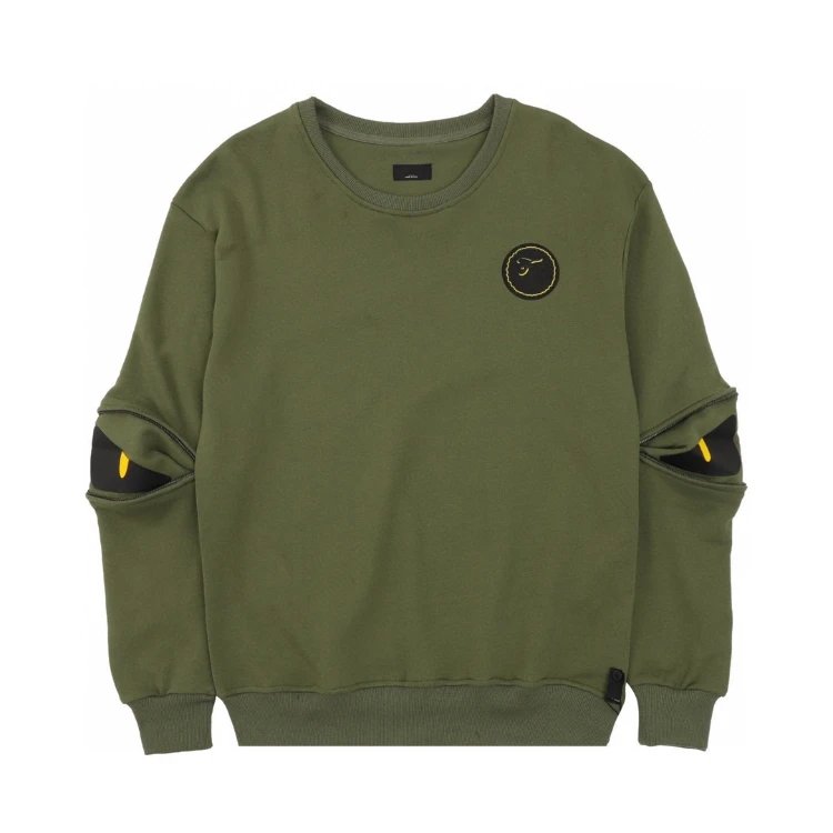 Unknown Brand Tactical Patch Sweatshirt - 004458