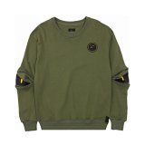Unknown Brand Military Green Crewneck Sweatshirt