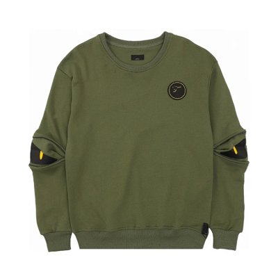 Unknown Brand Military Green Crewneck Sweatshirt