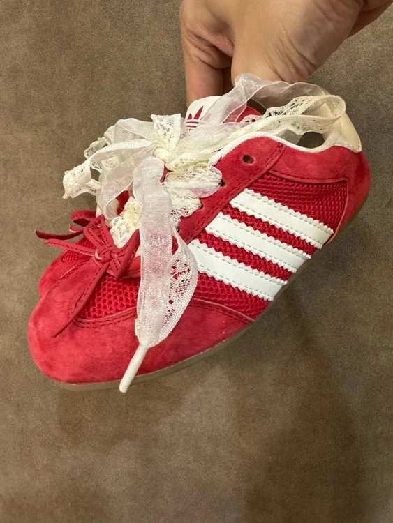 ADDS Clover Lace Bow Dancing Shoes 4