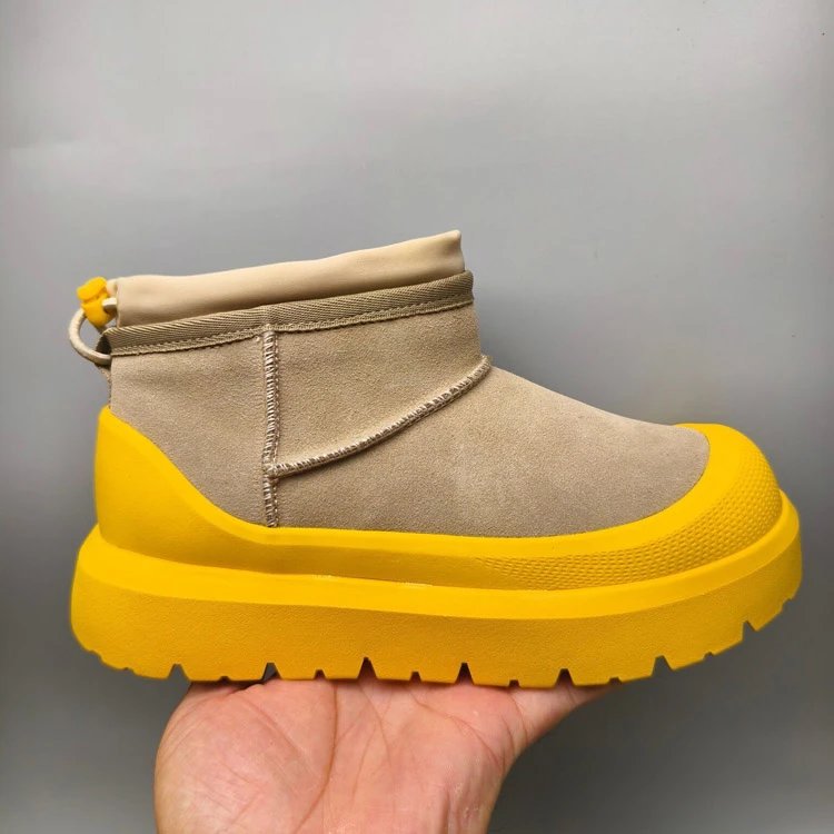 UGG Boots Suede ankle snow with platform lug soles image 6