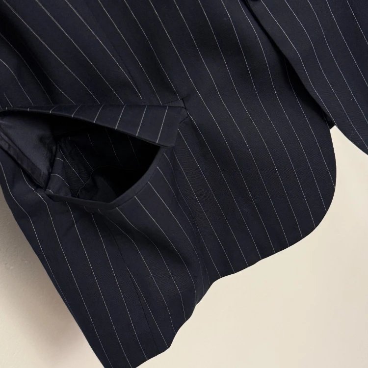 Unbranded Suits One-button pinstripe blazer and trousers set image 3