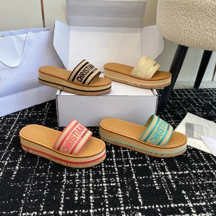 Christian Louboutin Slip-On Platform Sandals