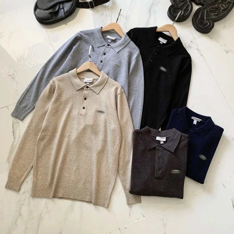 Unbranded Knit Polo Sweater - 004181