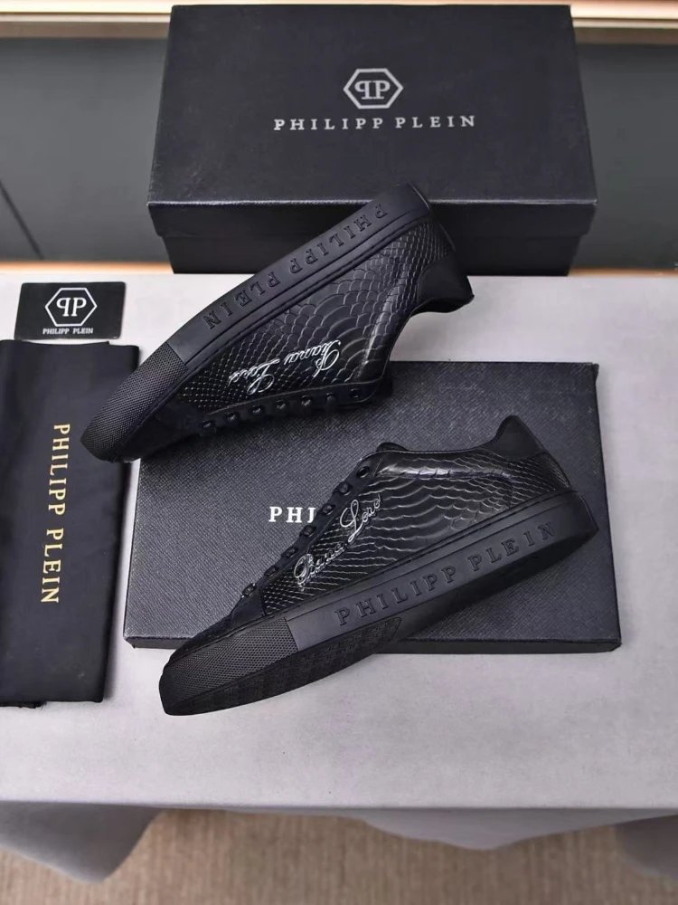 Philipp Plein Sneakers Low-Top Snakeskin-Embossed Lace-Up image 4