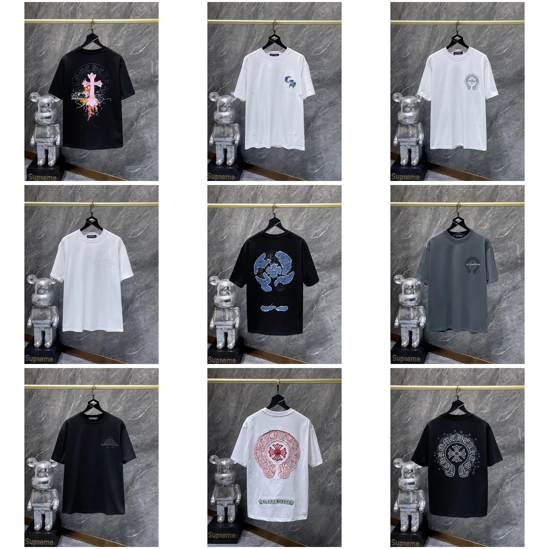 Chrome Hearts Cross Embroidery T-Shirt