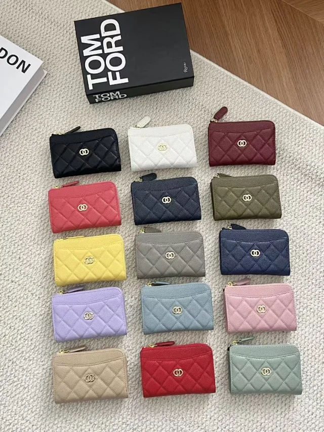 Chanel Wallets & Card Holders Quilted Zip Coin Purse with Slots product detail image 1