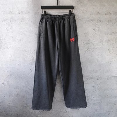 RB Brand Logo Embroidered Wide-Leg Sweatpants