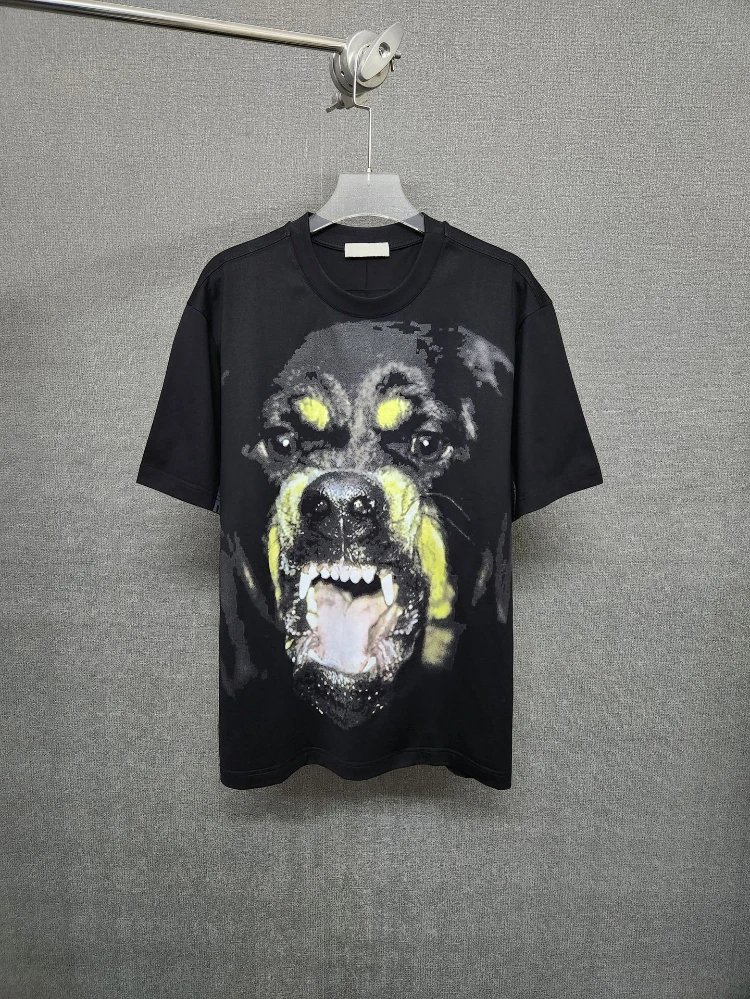 Balenciaga Rottweiler Print Black T-Shirt - 2