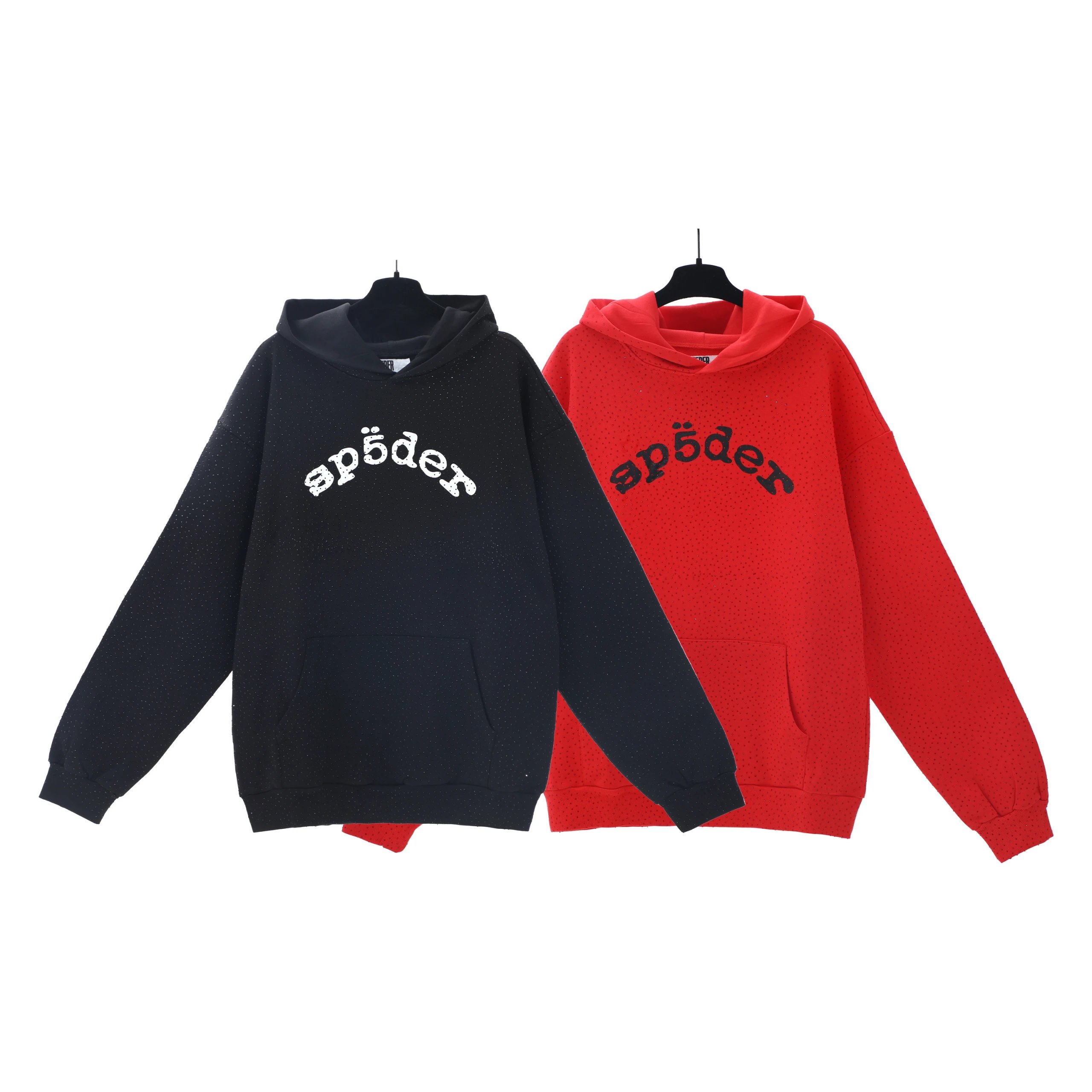 Sp5der Letter Print Hoodie