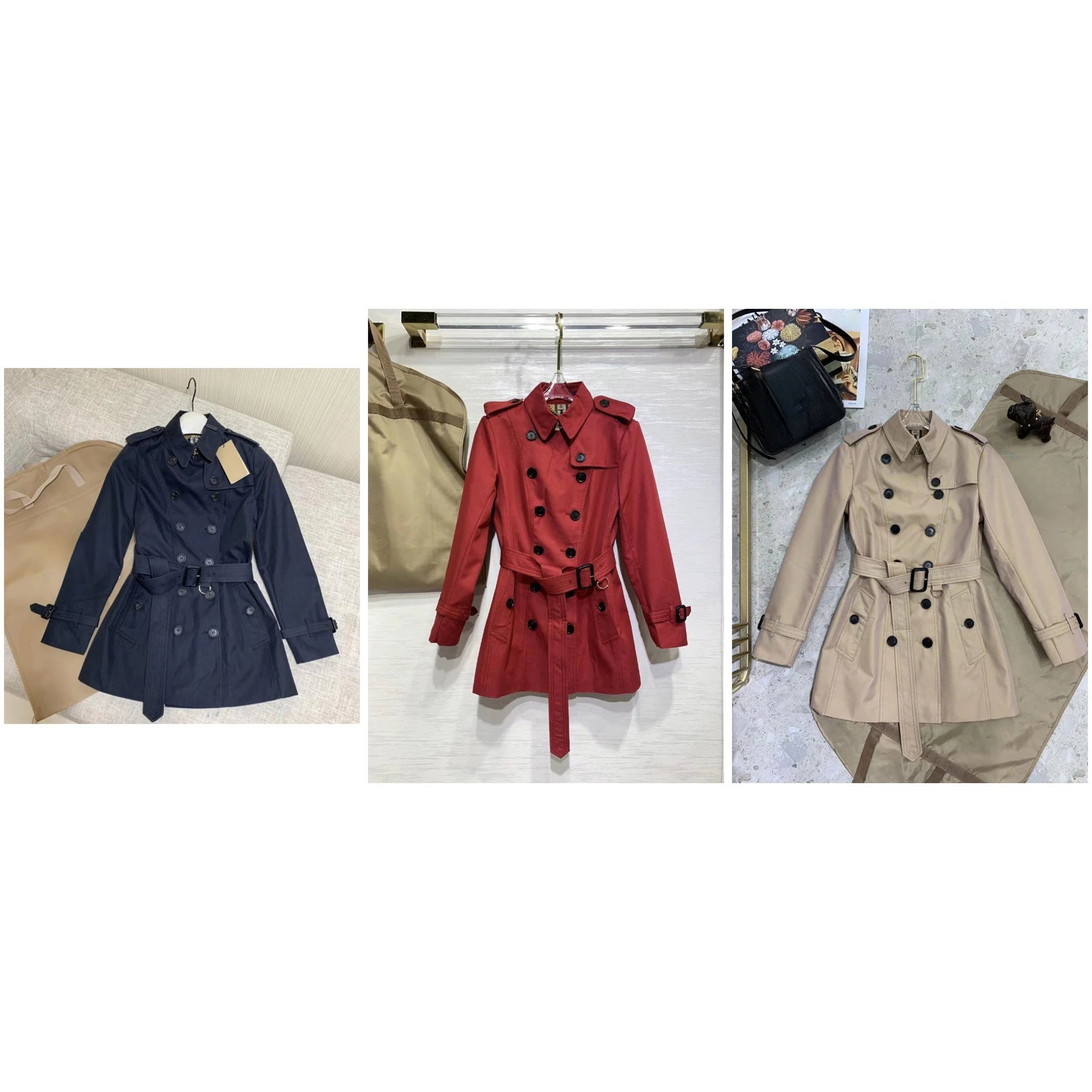 Burberry Kensington Mid-Length Trench Coat