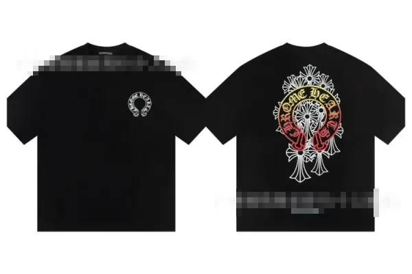 Chrome Hearts Horseshoe Logo T-Shirt Black - 1