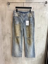 Studet Distressed Wide-Leg Jeans