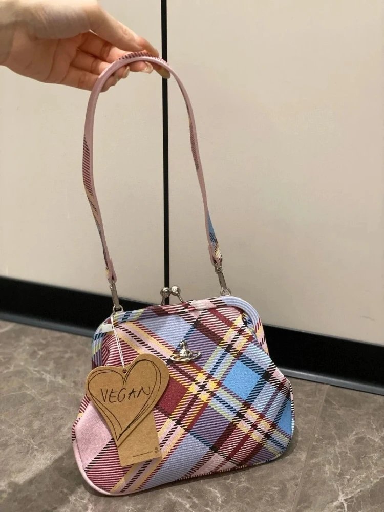 Vivienne Westwood Red Label Plaid Clutch Bag Multicolor Clutches